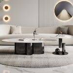 Coffee Table Base with Sleek Stainless Steel Design