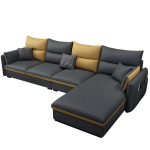 Minimalist Modern Tech Fabric Sofa – Sleek Design and Advanced Comfort