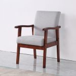 Minimalist Solid Wood Backrest Chair for Elderly-Friendly Areas