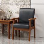 Minimalist Solid Wood Backrest Chair for Elderly-Friendly Areas