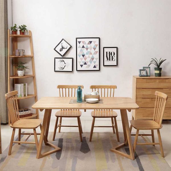 Minimalist Solid Wood Dining Table for Wholesale