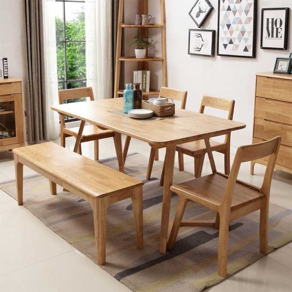 Minimalist Solid Wood Dining Table for Wholesale