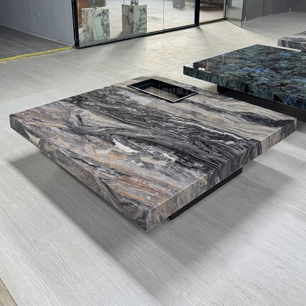 Luxury-Inspired Ceramic Stone Coffee Table