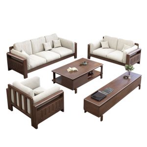 Premium Solid Wood Sofas – Durable & Elegant