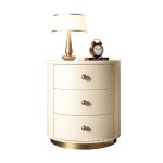 Modern Light Luxury Bedside Table for Elegant Bedroom Spaces