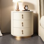 Modern Light Luxury Bedside Table for Elegant Bedroom Spaces