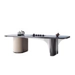 Stone coffee tables offer contemporary elegance that captivates.