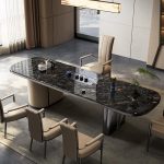 Stone coffee tables offer contemporary elegance that captivates.