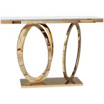 Stainless Steel Base for Entryway Tables, Polished Finish