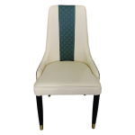 Our contemporary iron dining chair with an upholstered seat combines luxury with comfort, making it a great choice for upscale dining spaces. Ideal for global retailers.