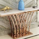 Modern Stainless Steel Base for Entryway Tables