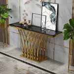 Modern Stainless Steel Base for Entryway Tables