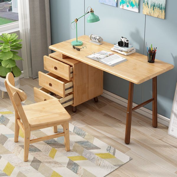 Kids' Solid Wood Study Desk