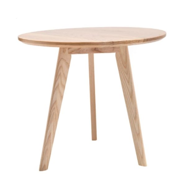 Modern Minimalist Round Ash Wood Coffee Table