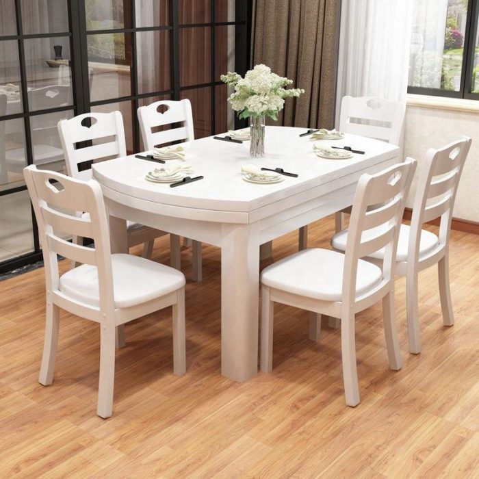 Scandinavian Minimalist Solid Wood Dining Table for Wholesale
