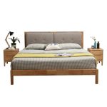 Experience Scandinavian serenity with this Nordic wooden bed.