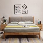 Experience Scandinavian serenity with this Nordic wooden bed.