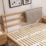 Experience Scandinavian serenity with this Nordic wooden bed.
