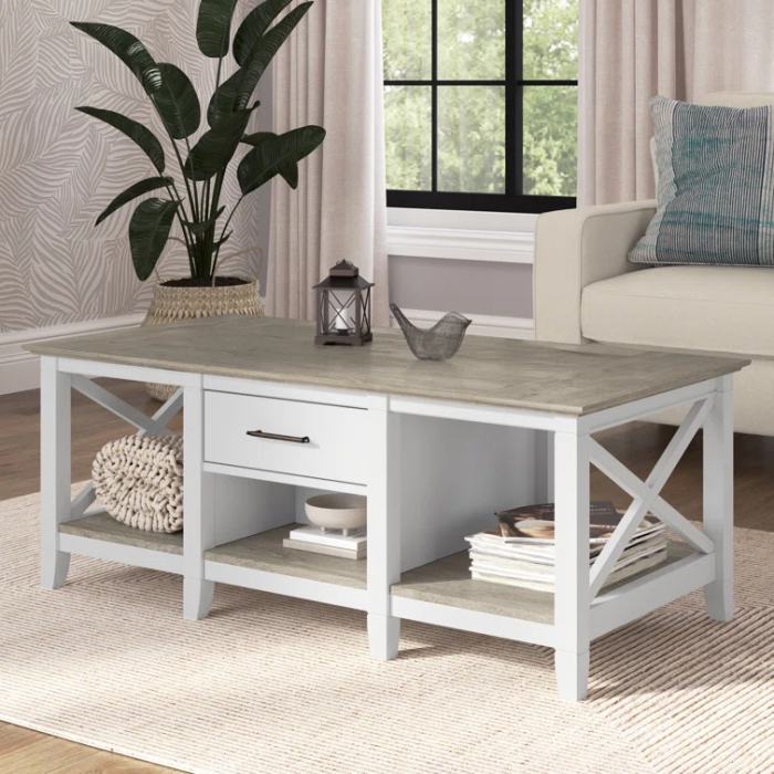 Modern Nordic Coffee Table with Metal Legs for Wholesale