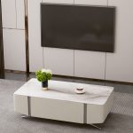 Modern Nordic Glass Coffee Table and TV Cabinet Set