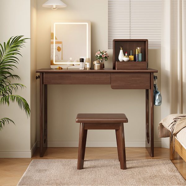 Modern Nordic Solid Wood Dressing Table 