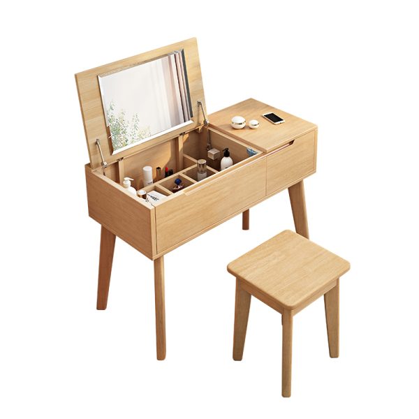 Modern Nordic Solid Wood Dressing Table