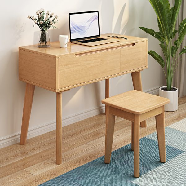 Modern Nordic Solid Wood Dressing Table