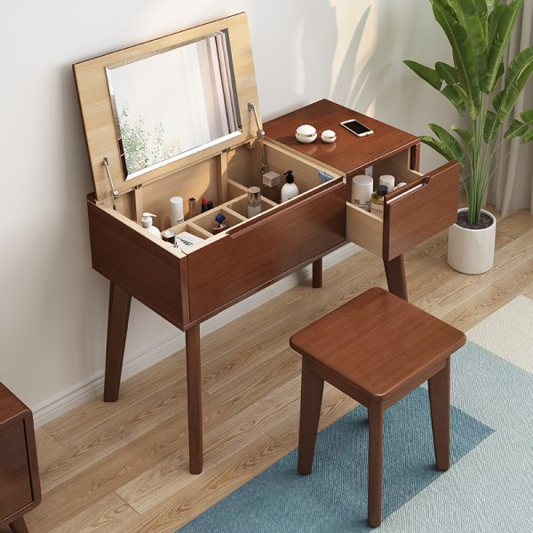 Modern Nordic Solid Wood Dressing Table