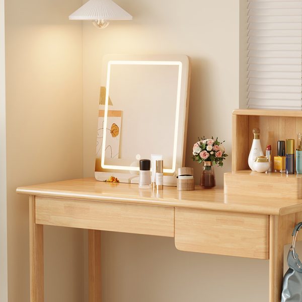 Modern Nordic Solid Wood Dressing Table 