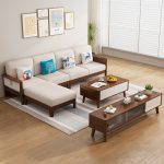 Modern Nordic Solid Wood Sofa