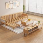 Modern Nordic Solid Wood Sofa