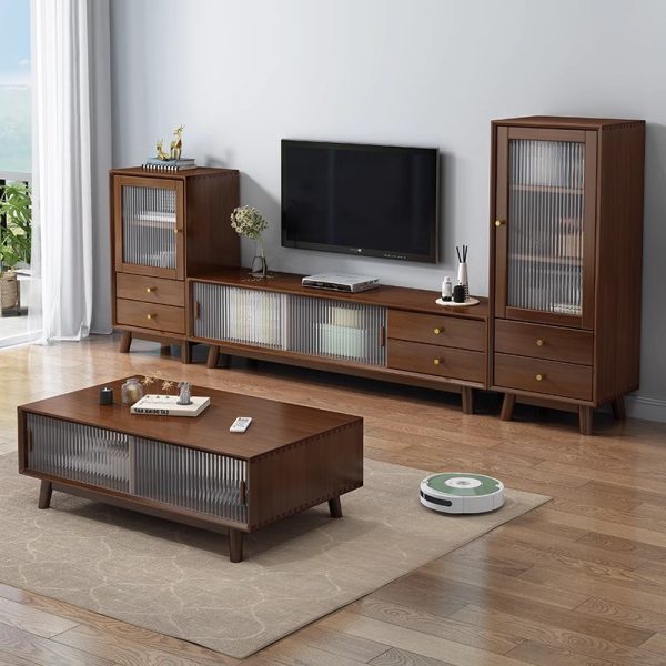 Modern Nordic Solid Wood TV Stand