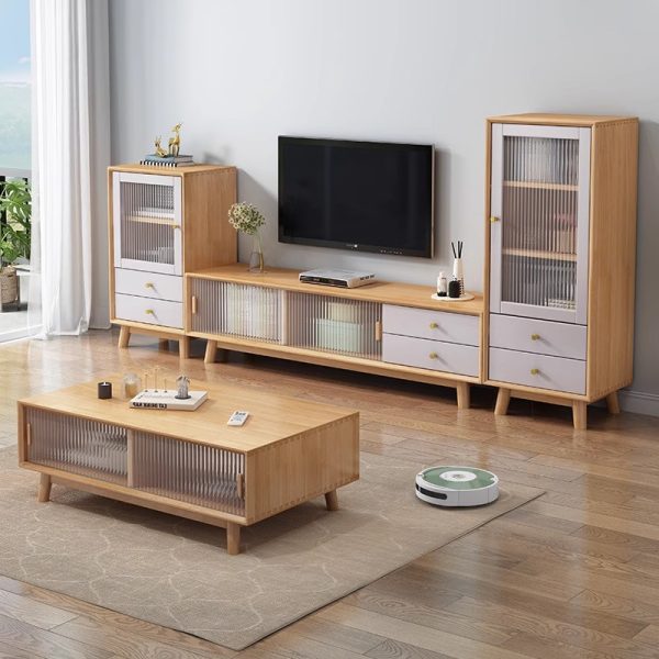 Modern Nordic Solid Wood TV Stand