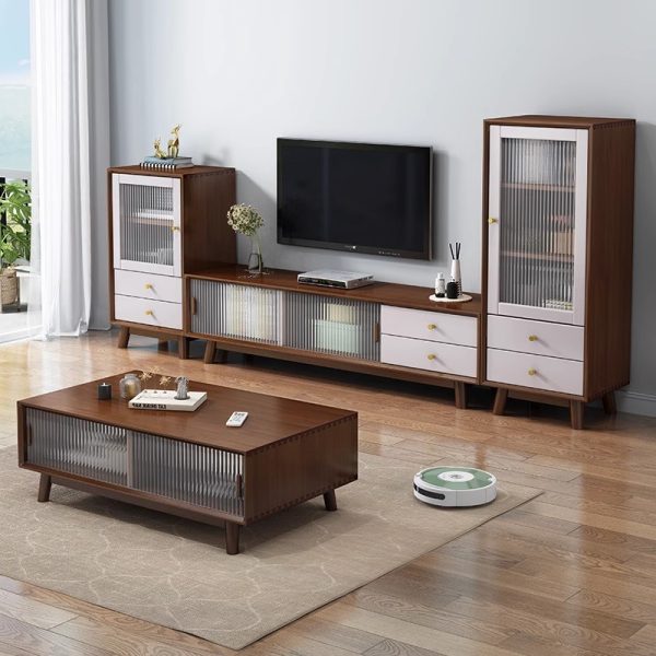 Modern Nordic Solid Wood TV Stand