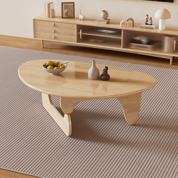 Modern Nordic Solid Wood Triangle Coffee Table