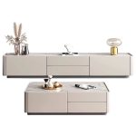 Modern Nordic TV Cabinet and Coffee Table with Stone Surface