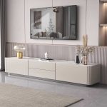 Modern Nordic TV Cabinet and Coffee Table with Stone Surface