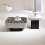 Modern Nordic TV Cabinet and Coffee Table with Stone Top
