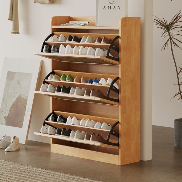 Solid Wood Shoe Cabinet