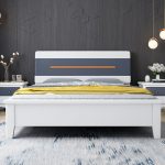 Modern Scandinavian Solid Wood Double Bed