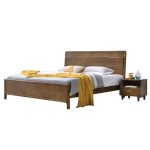 Embrace Scandinavian tranquility with this Nordic wooden bed.