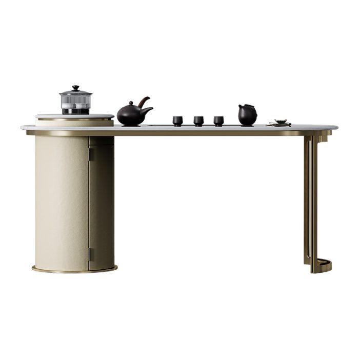 : Enhance your decor with a luxury stone coffee table.