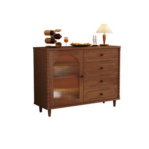 Modern Solid Wood Sideboard with Mid-Century Charm