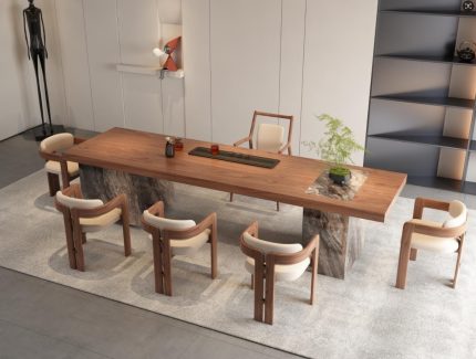 Solid wood coffee tables provide a touch of sophistication to any room.