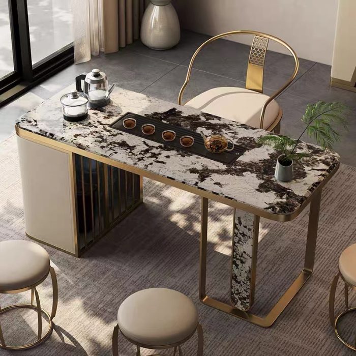 Experience modern luxury with sophisticated stone coffee tables.
