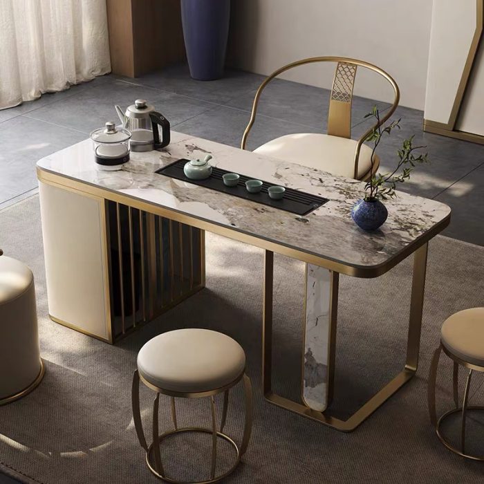 Experience modern luxury with sophisticated stone coffee tables.