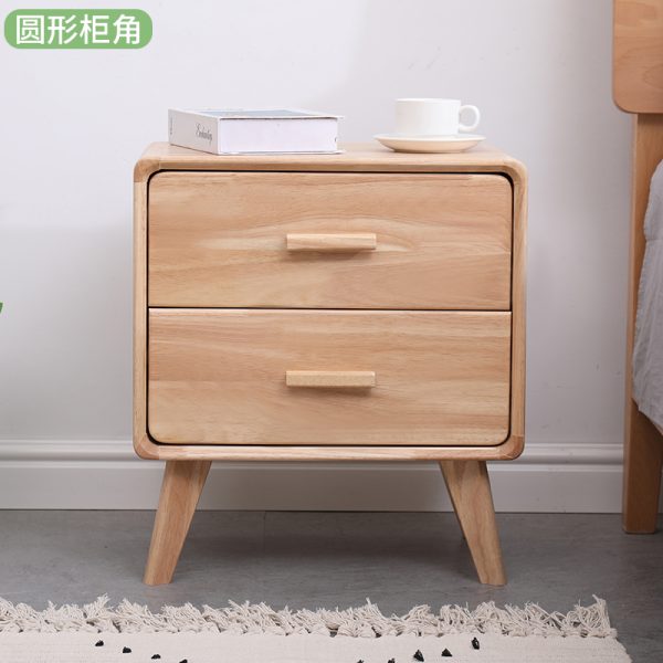 solid wood bedside table