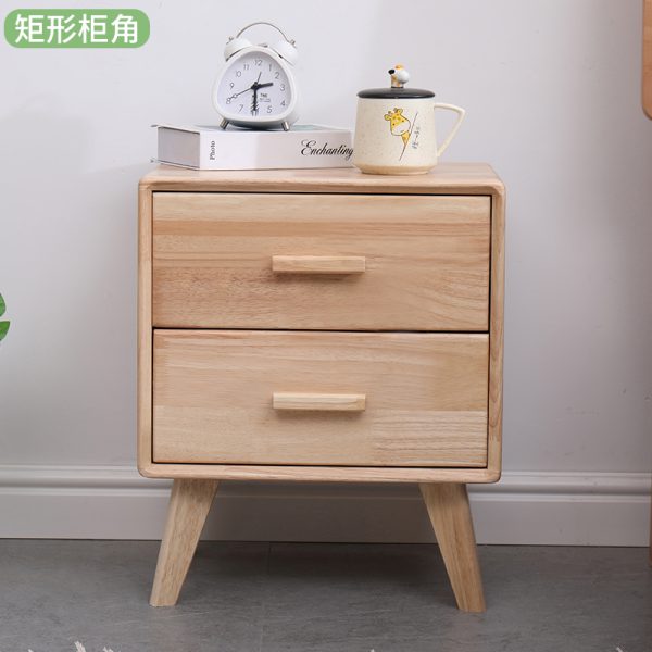 solid wood bedside table