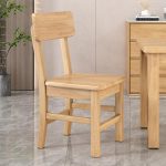 Durable Dovetail Joint Dining Chair with Backrest