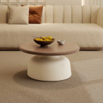 Nordic-Inspired Coffee Table with Solid Wood Top for B2B